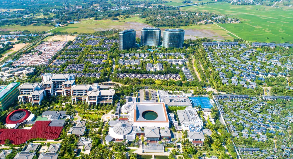 Baie de Tufu de Capella de Hainan à Sanya au Hainan en Chine